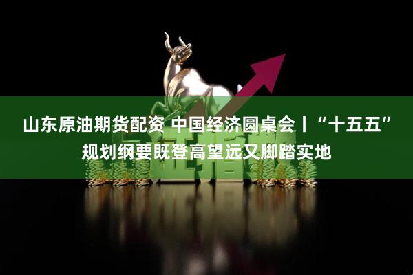山东原油期货配资 中国经济圆桌会丨“十五五”规划纲要既登高望远又脚踏实地